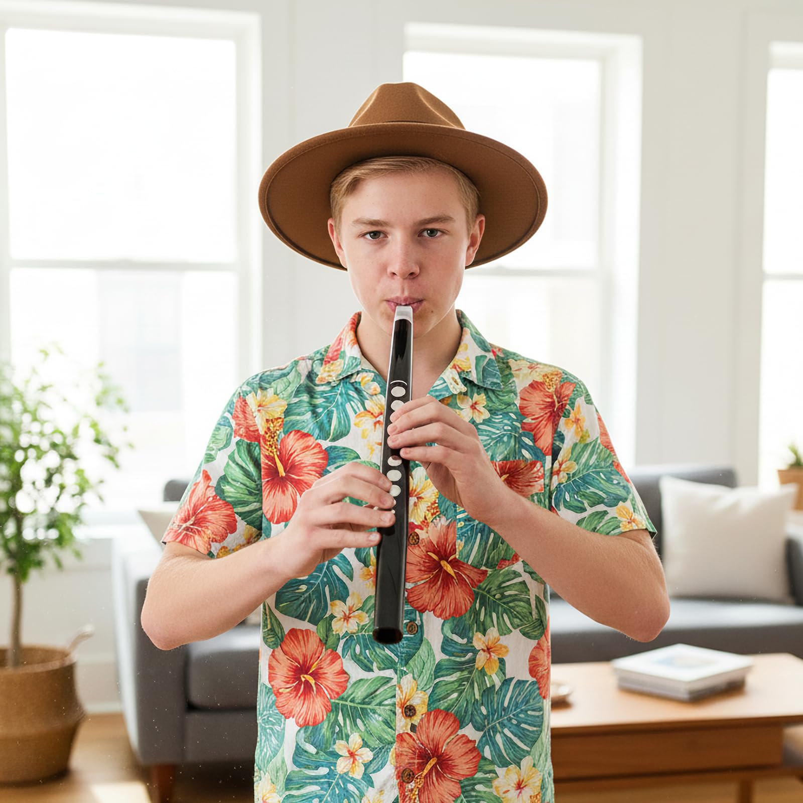 KOMFOTEU Saxophone Électronique, Connectivité MIDI, Bluetooth, USB, Instruments à Vent Numériques avec 13 Notes, 2 Doigts, Équipement Musical portable avec Sac de Transport, pour Débutants, Adultes