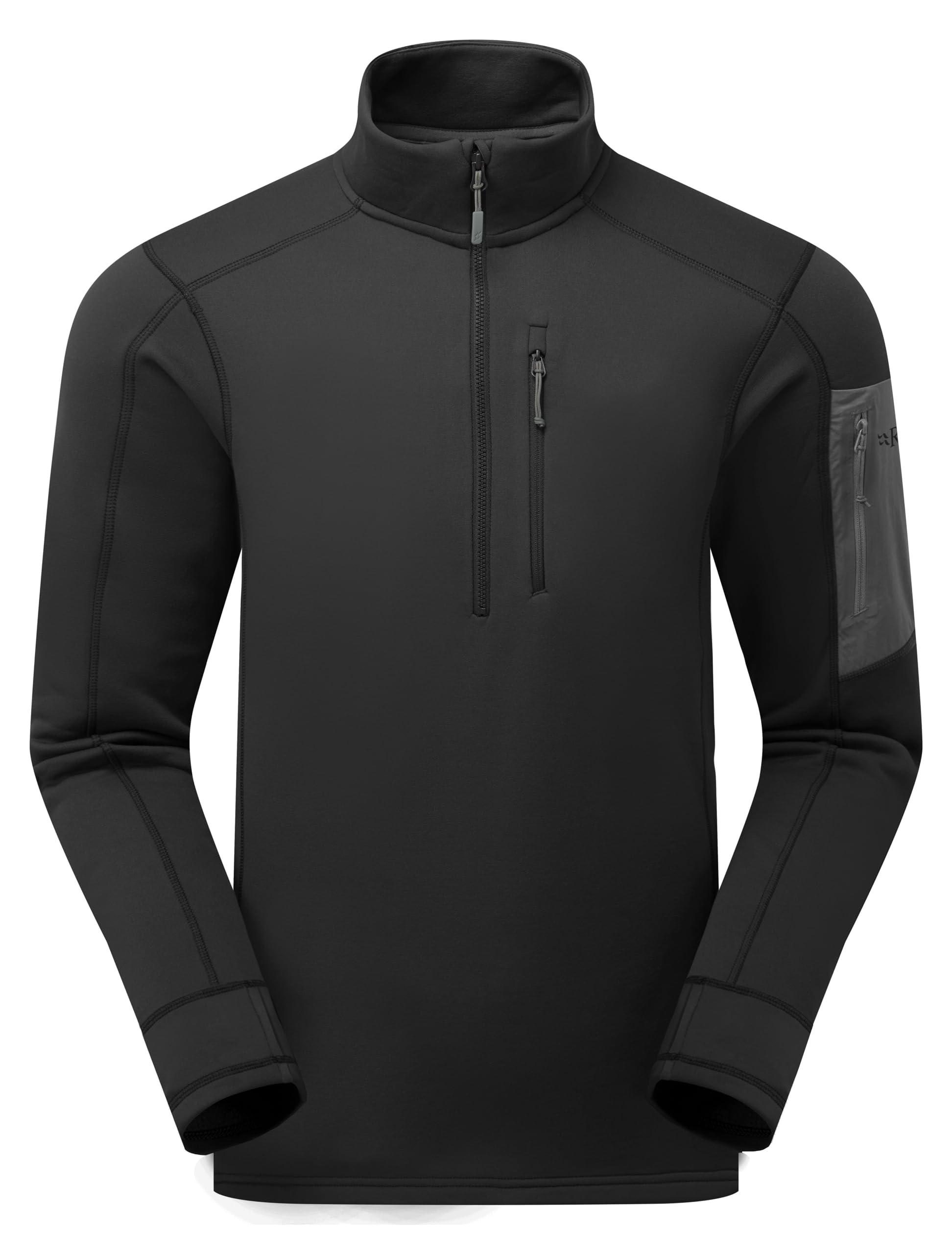Rab Men's Black Modulus Pull-On Warm Fleece Jacket For Trekking & Climbing - Small