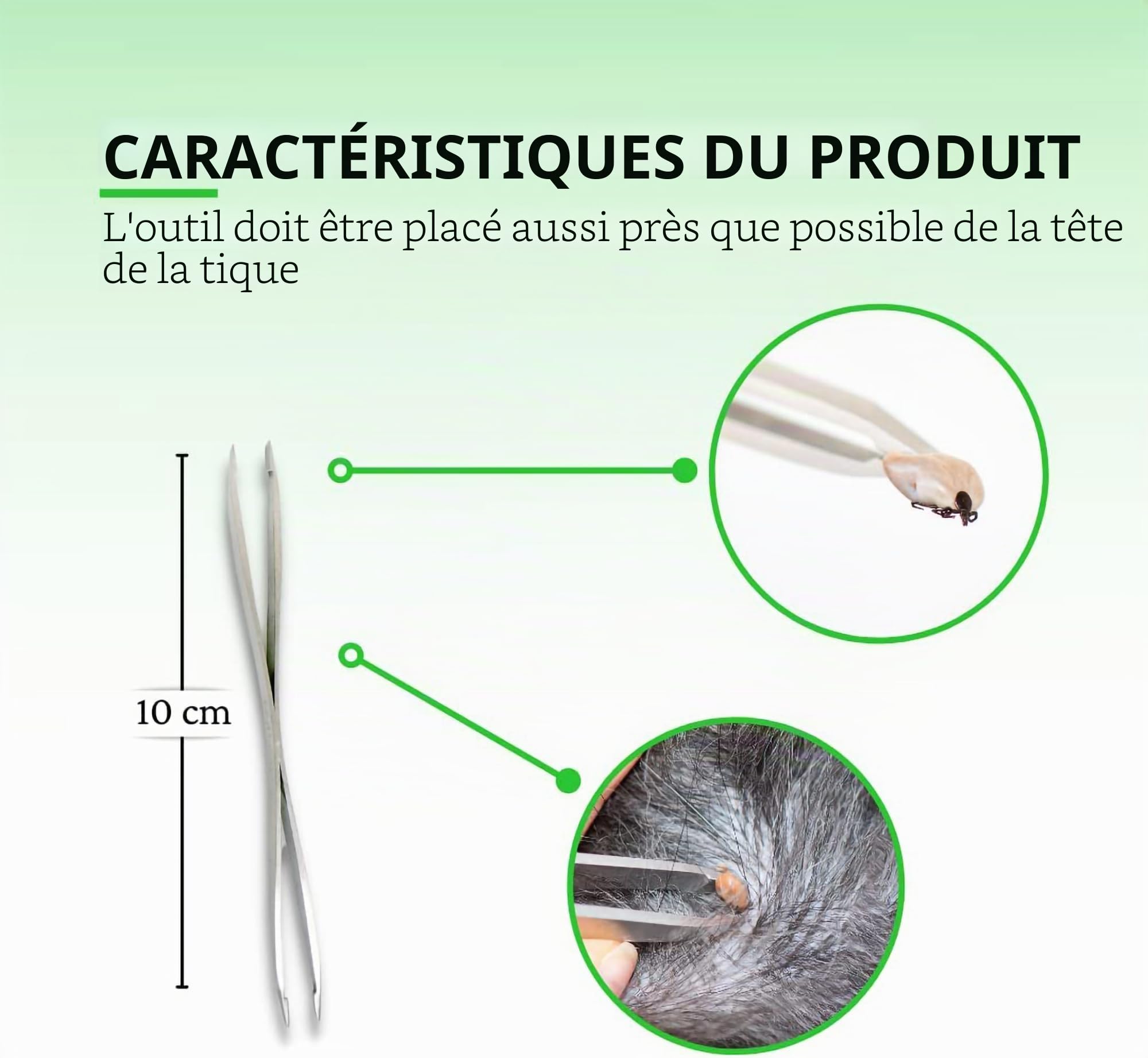 MYDAISY Lot de 5 Pinces à tiques avec étui - Pince à Tiques pour Chats et Chiens - Protection Contre Les Tiques pour Les Humains, Les Animaux Domestiques et Les Enfants - Crochet à tiques
