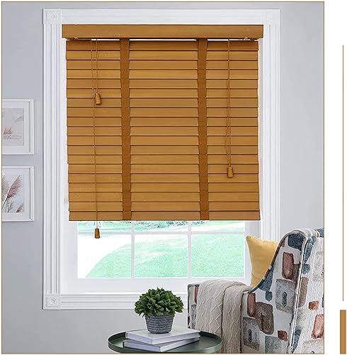 Xrdbfd Persianas de madera maciza persianas venecianas opacas persianas horizontales persianas enrollables de privacidad persianas venecianas de