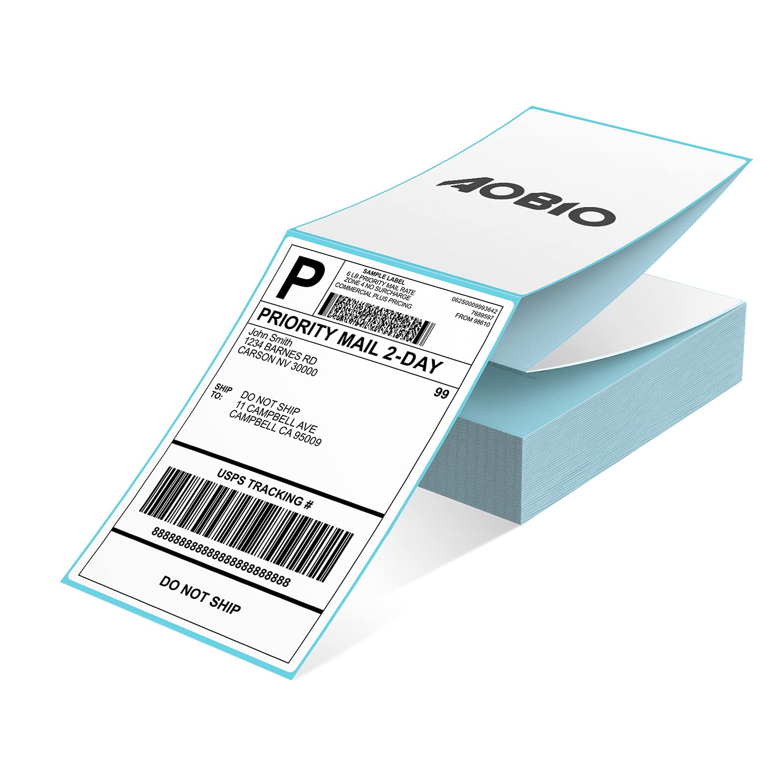 Buy AOBIO 4 x 6 Shipping Labels 100Pcs Direct Thermal Printer Label