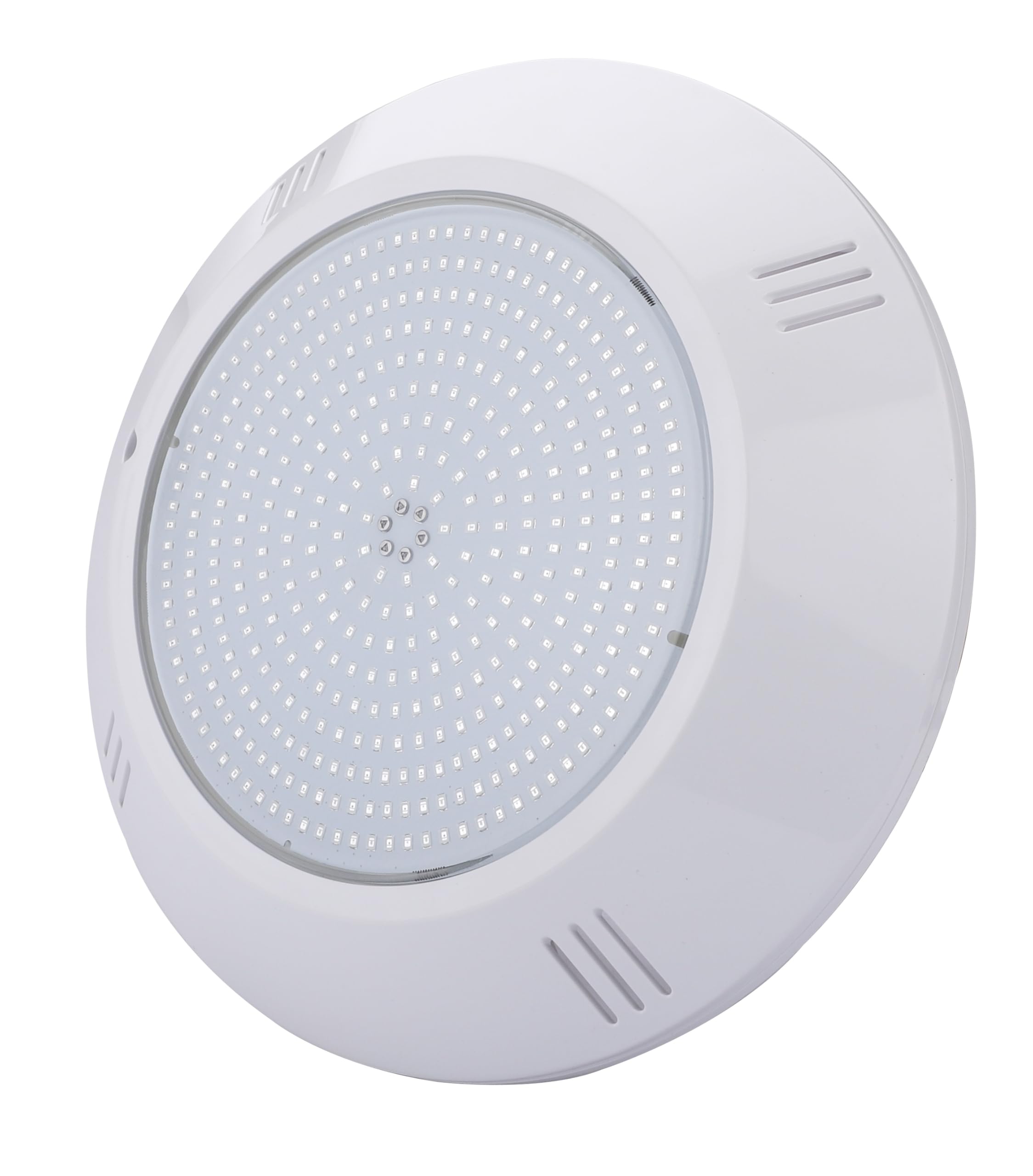 SWIMHOME Foco LED Piscina de Superficie 35W 12V AC, Relleno de Resina, Blanco Frío 6000K, Ø26 cm