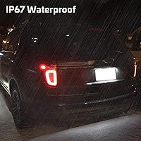 Vista 6 de RUXIFEY Lámparas LED para placa de matrícula compatibles con Ford Flex 2009 a 2019, Focus 2008 a 2011, Fusion 2006 a 2012, 6000K Blanco - Paquete