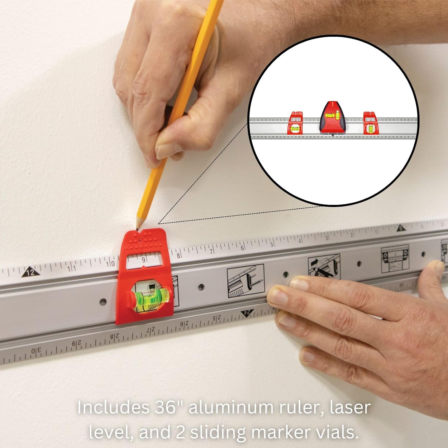 Kapro 814 - Set&Match Ruler + Pro Line Laser and Stud Finder - 36