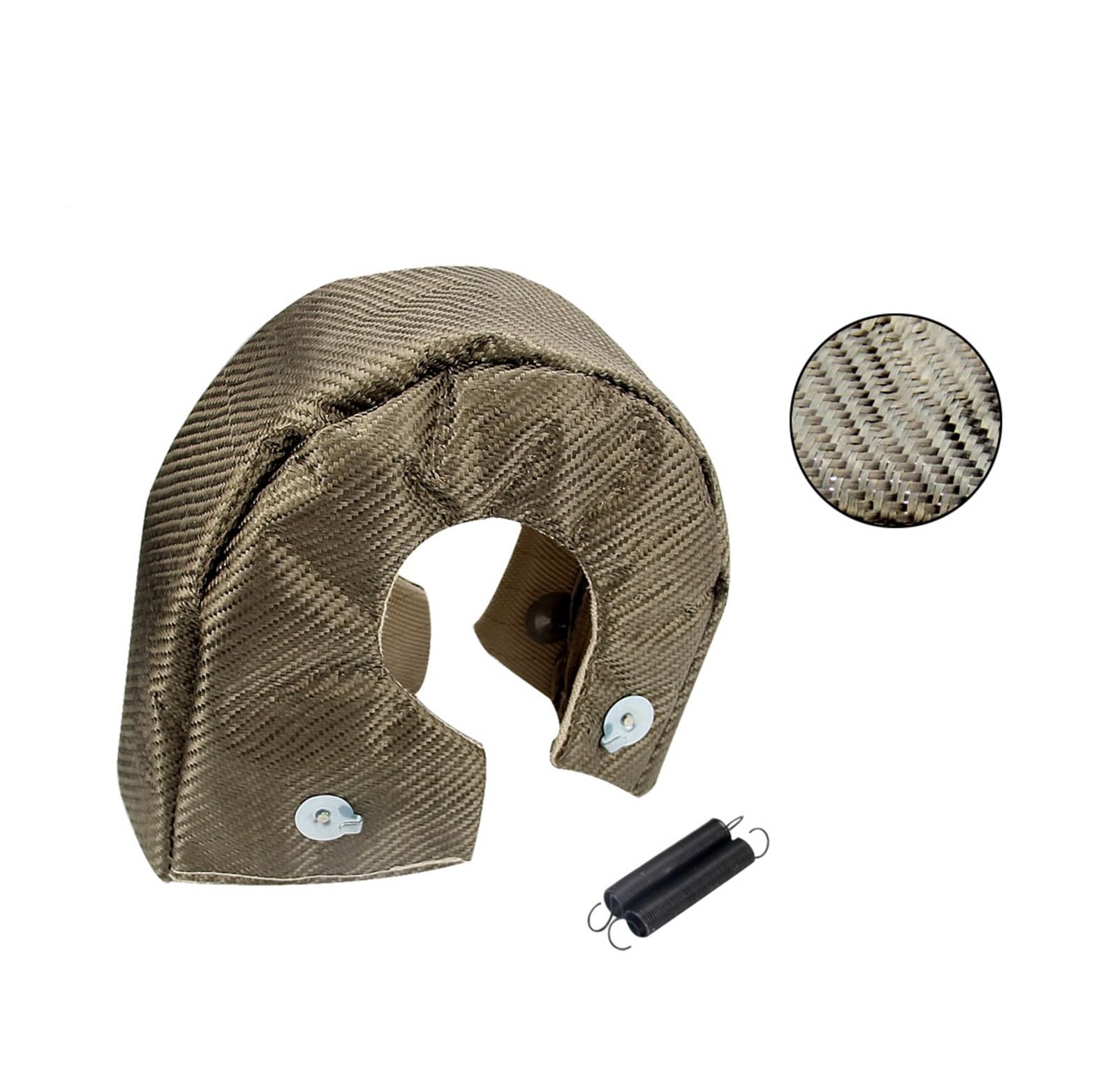 HAGDFDNV Fit for T4 GT40 GT42 GT55 T6 T66 Car Accessories Car Titanium Turbo Charger Heat Shield Cover Blanket Protection Wrap Rear Window Regulator