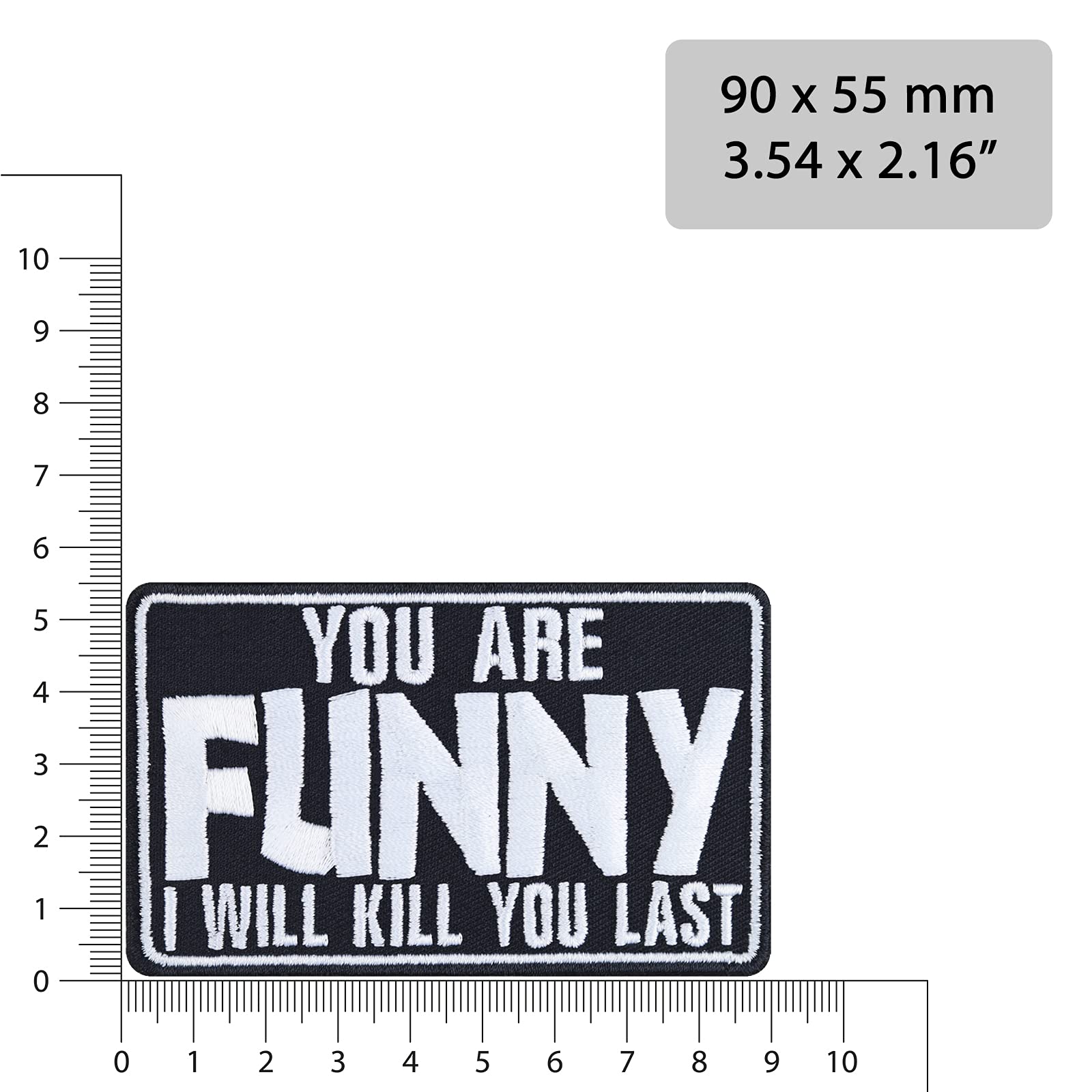 Toppa Ricamata Da Applicare Con Ferro O Cucitura: Divertente - Foto 5