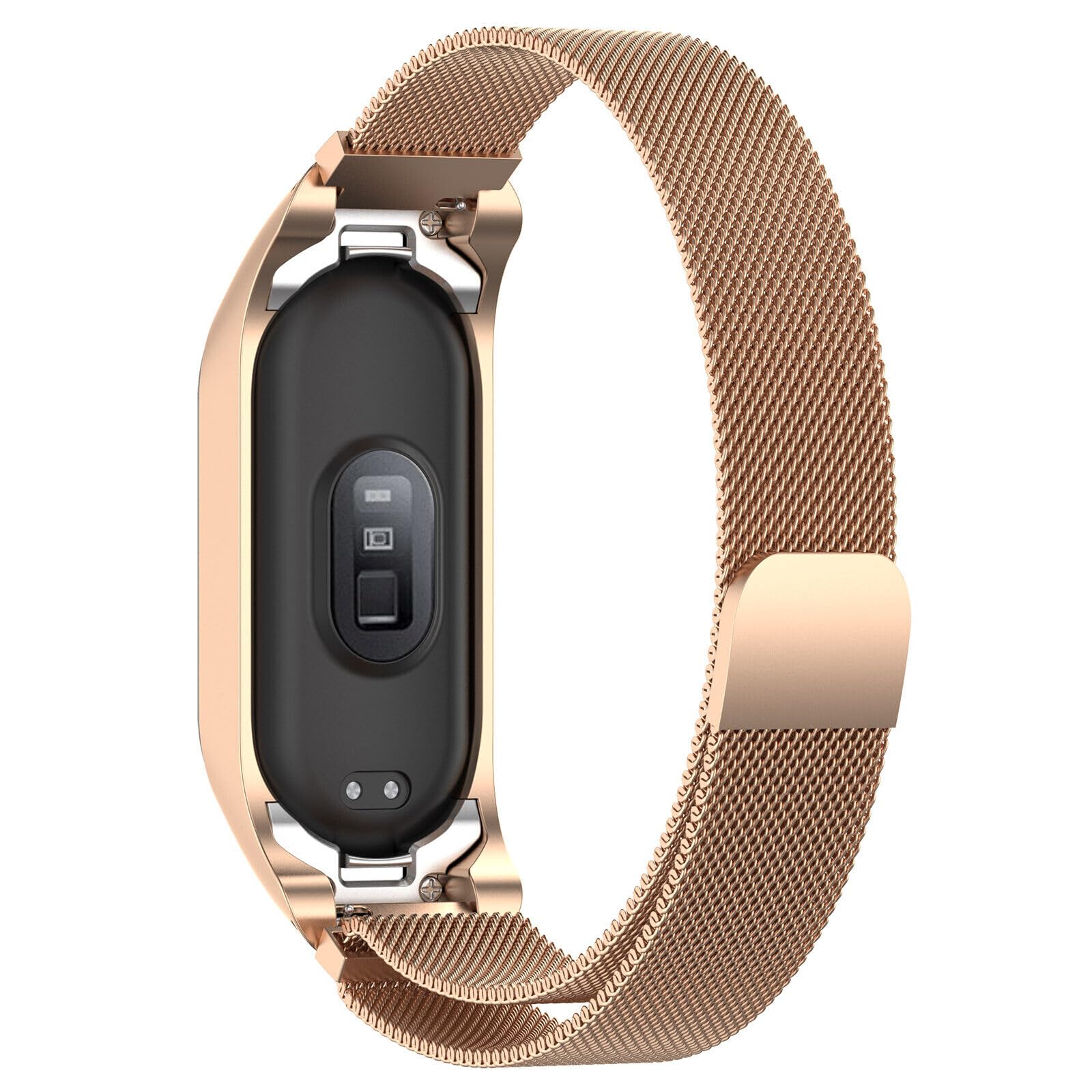 Panda Bobo Metal Strap for Xiaomi Mi Band 7/7 NFC Milanese Magnetic Strap Bracelet Wrist Strap Replacement (Rose Gold) - Image 2