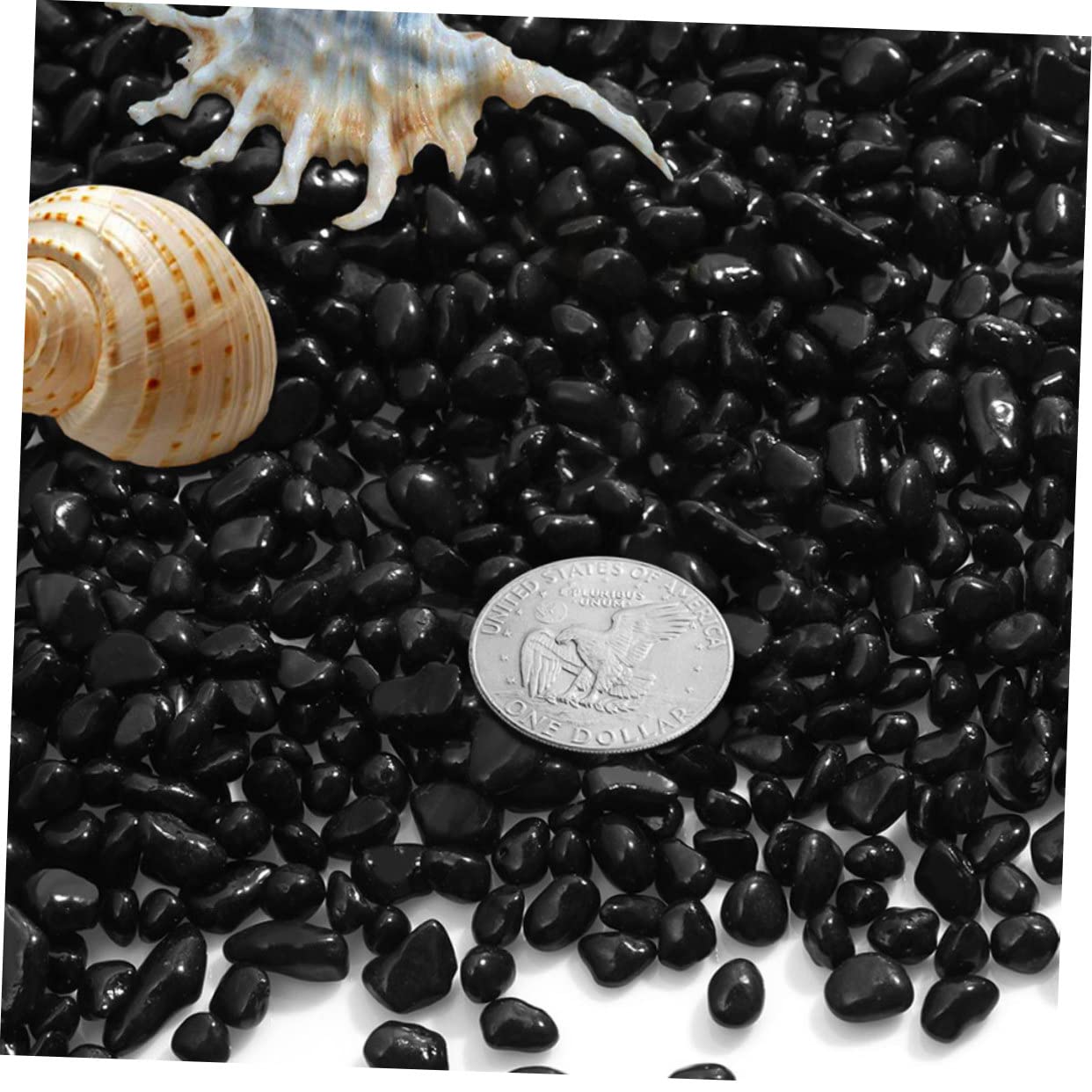 COLLBATH 1bolsa Arena Perla para Acuario Pulida Rocas De Rio para Pecera Decoracion Artificial Sustrato Acuario para