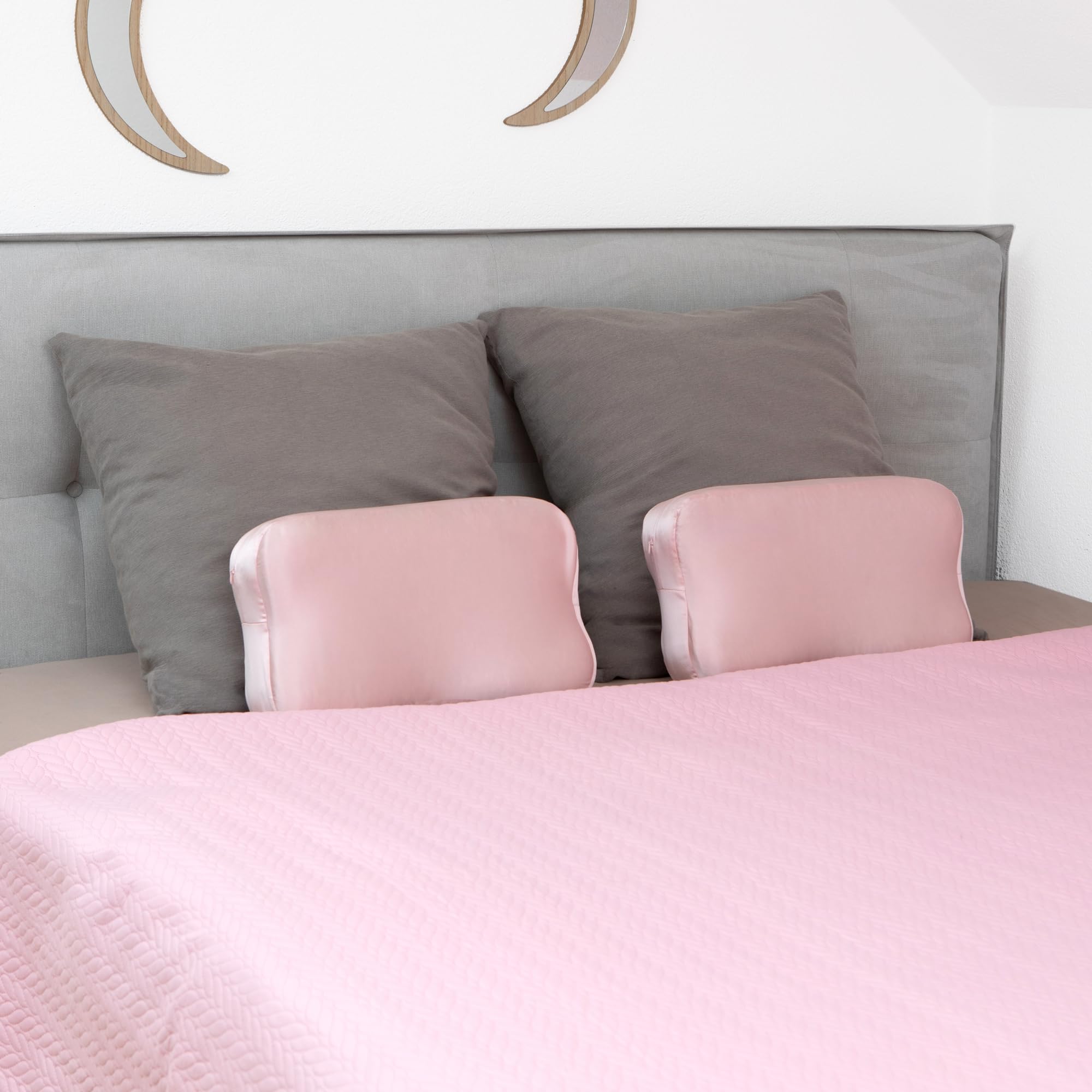 Seiden Kissenbezug 30x50 cm, 19 Momme Seide, Hellrosa passen für Blackroll Recovery Pillow