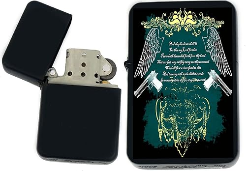 Miniatura 5 de Gifts Infinity Boondocks Saints - Encendedor de aceite a prueba de viento, acabado negro mate #2