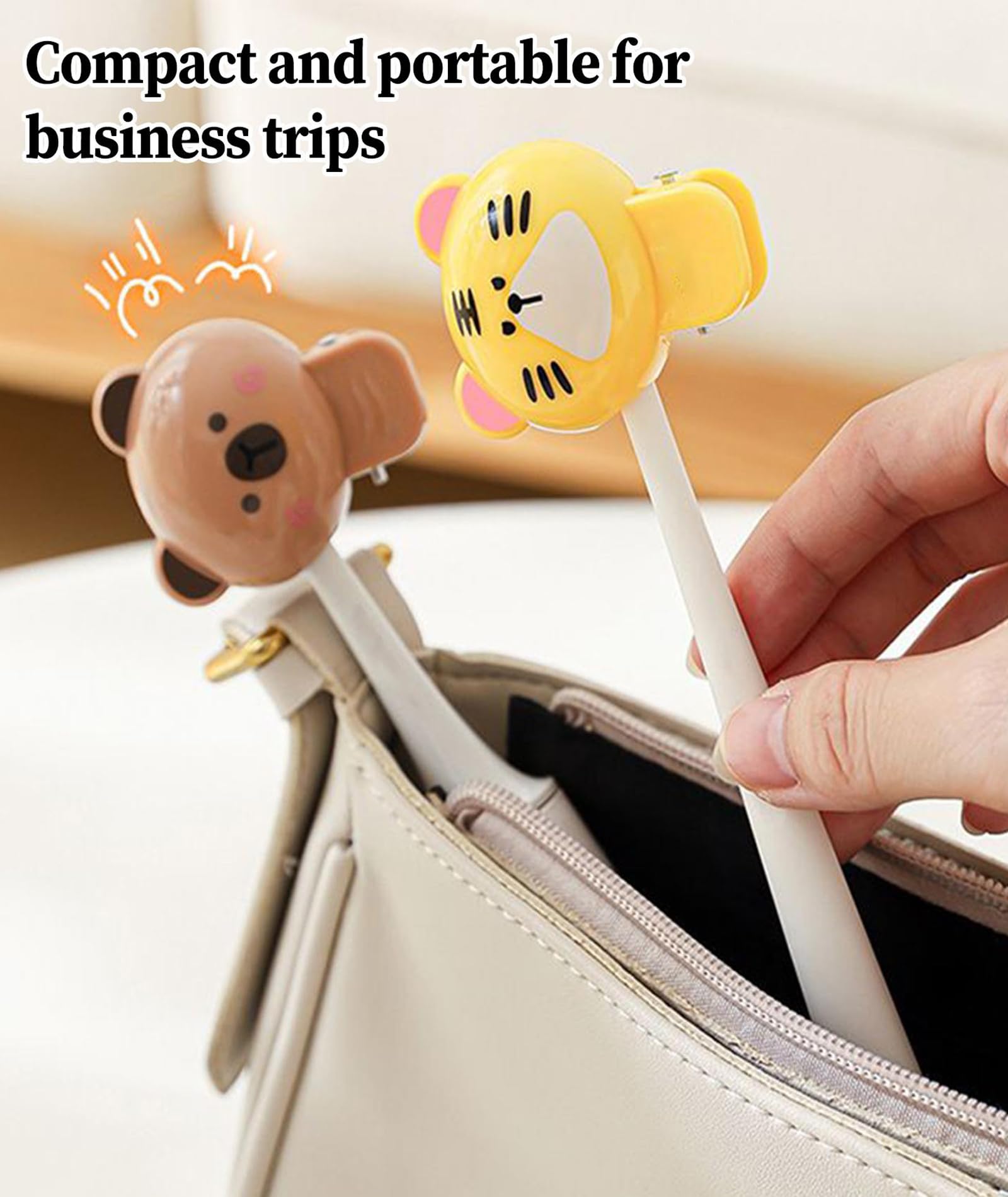 Zbdroxygen 4Pcs Animal Toothbrush Cover Case, Travel-Friendly Tooth Brush Cap Cover with Breathable Design, Cute Animal-Themed Toothbrush Cover for Families and Travel 4
