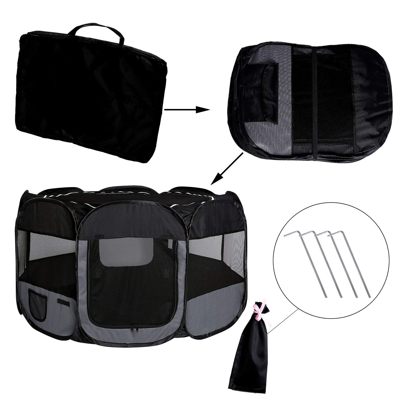 lionto Enclos à Deux Niveaux pour Lapins en Plastique Facile à Entretenir, 145x73x93 cm, enclos Extensible pour Petits Animaux, système d’Assemblage Simple, Nettoyage Facile, intérieur & extérieur