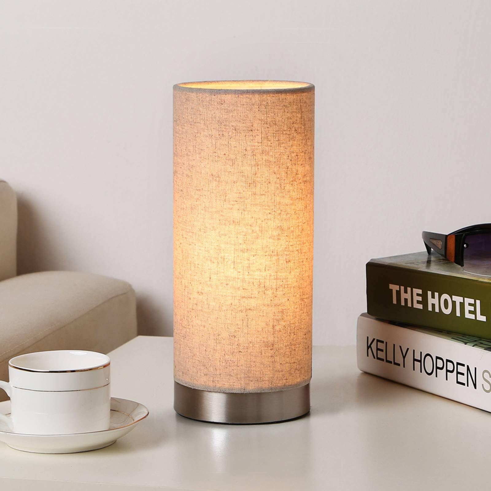 Lindby Lampada da tavolo (Moderno) colore Grigio, in Tessuto ad es. Cucina lampada tessuto