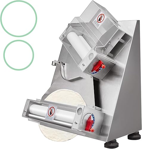 VEVOR Rollo de rodillo de masa para pizza máximo 118in rodillo de masa comercial automático rodillo de masa de pizza eléctrico de 370 W apto para