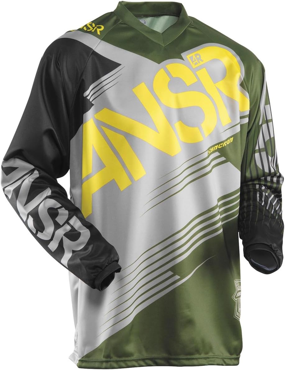 Answer Racing Syncron Youth Boys Dirt Bike Motorcycle Jersey - Forest Green / Medium