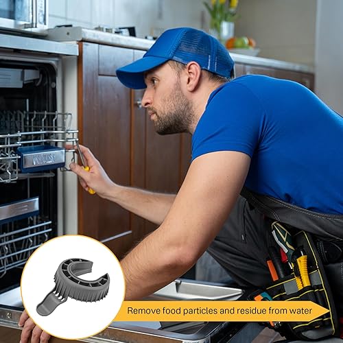 Miniatura 7 de Filtro de drenaje para lavavajillas 5304506518 154252701 compatible con lavavajillas Frigidaire, trampa de tierra para lavavajillas que reemplaza a