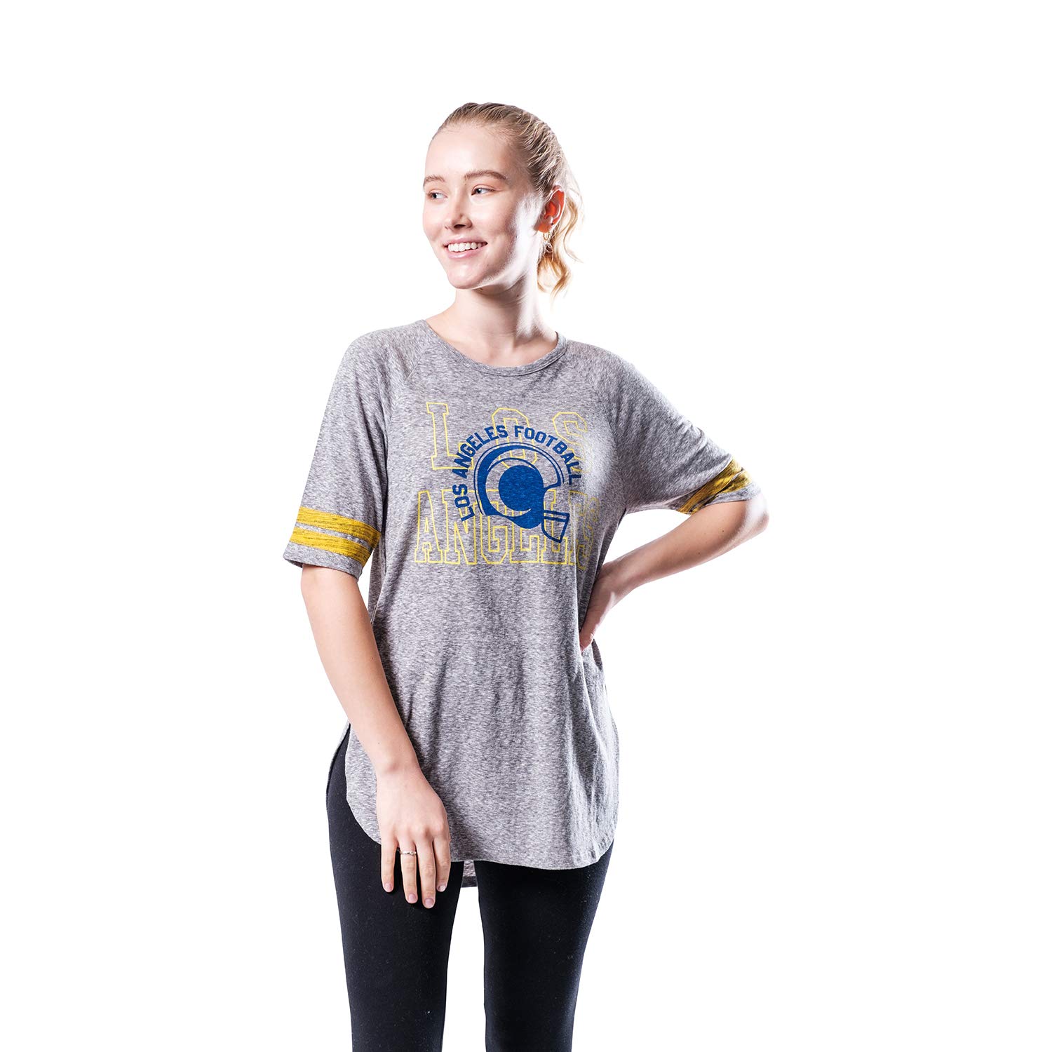 Ultra Game NFL Womens Super Soft Modal Vintage Stripe T-Shirt