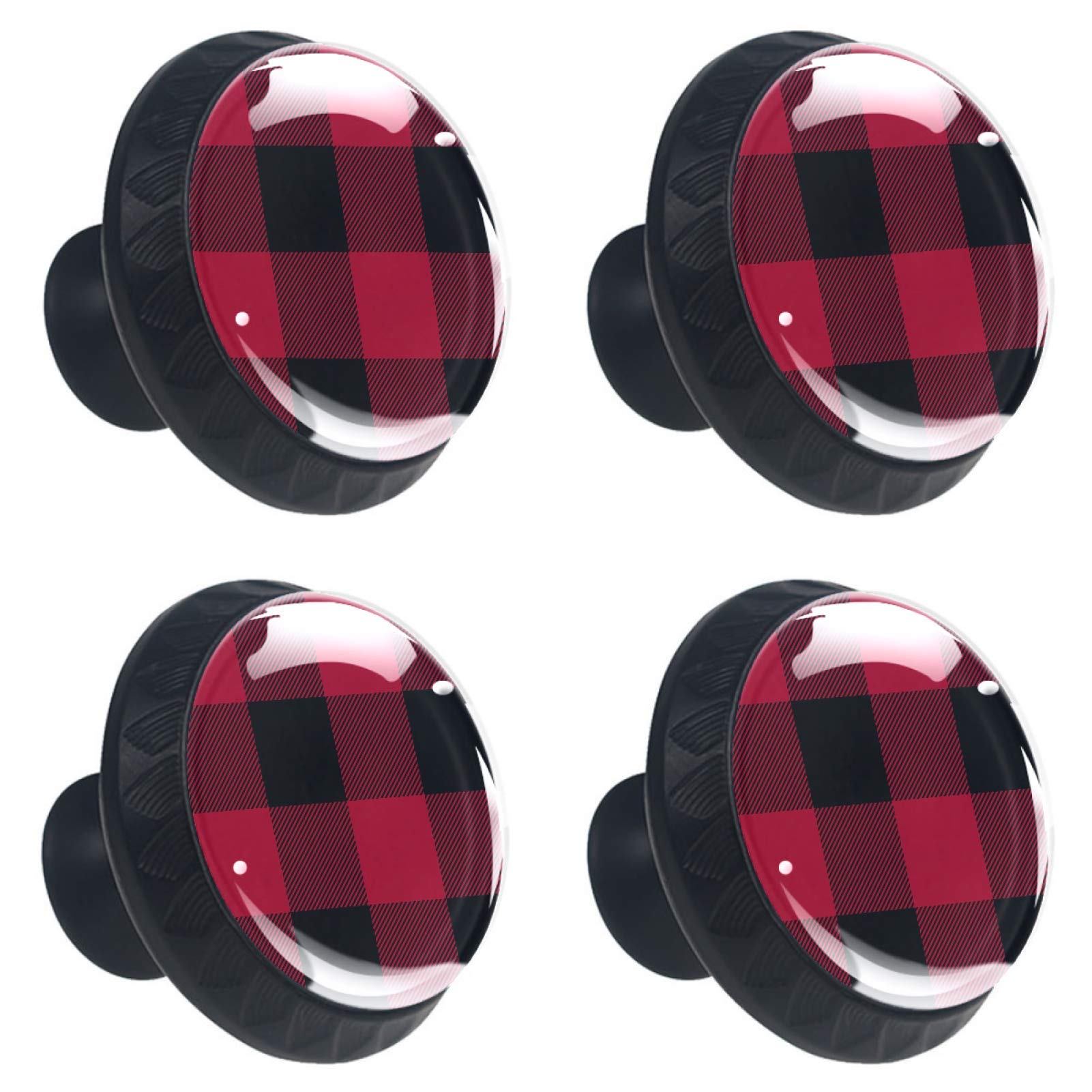 Boutons de tiroir en cristal de 30 mm au design écossais pour finitions premium