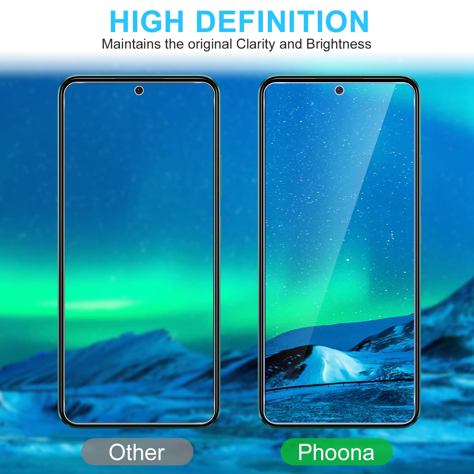 Liilaa Vetro Temperato Compatibile con Xiaomi Redmi 12 4G/5G, 2 Pezzi Pellicola Protettiva e 2 Pezzi Pellicola Fotocamera, Durezza 12H Anti Graffio Schermo Vetro Protettivo