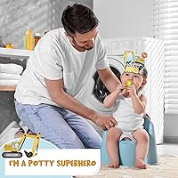 Vista 4 de WERNNSAI Tabla de entrenamiento para ir al baño – Tabla de recompensas de entrenamiento de inodoro de construcción con 270 calcomanías