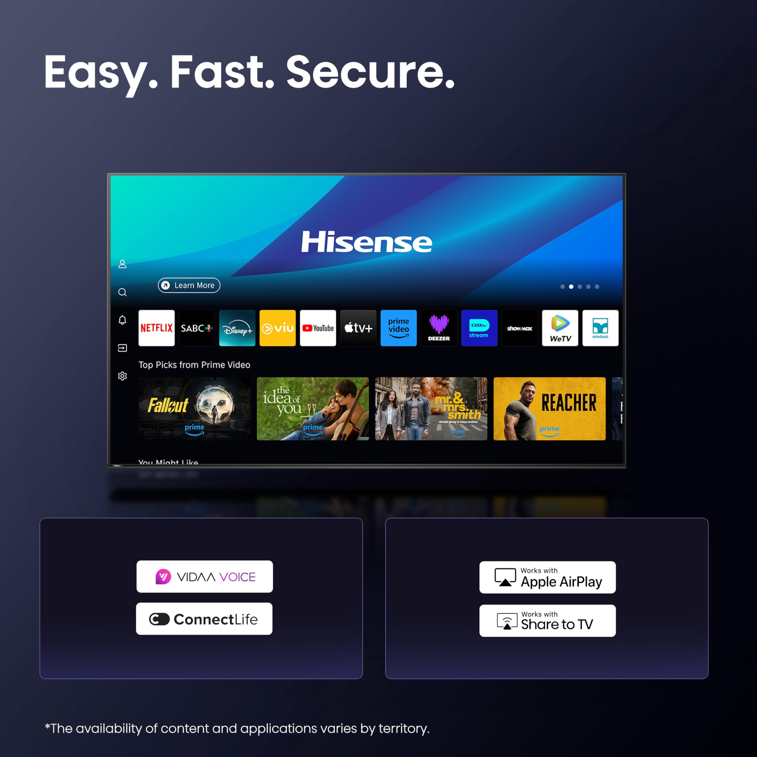 Hisense 43E7Q - QLED TV 43 (108 cm) - 4K UHD 3840x2160 - TV connessa - 3xHDMI 2.1 - WiFi