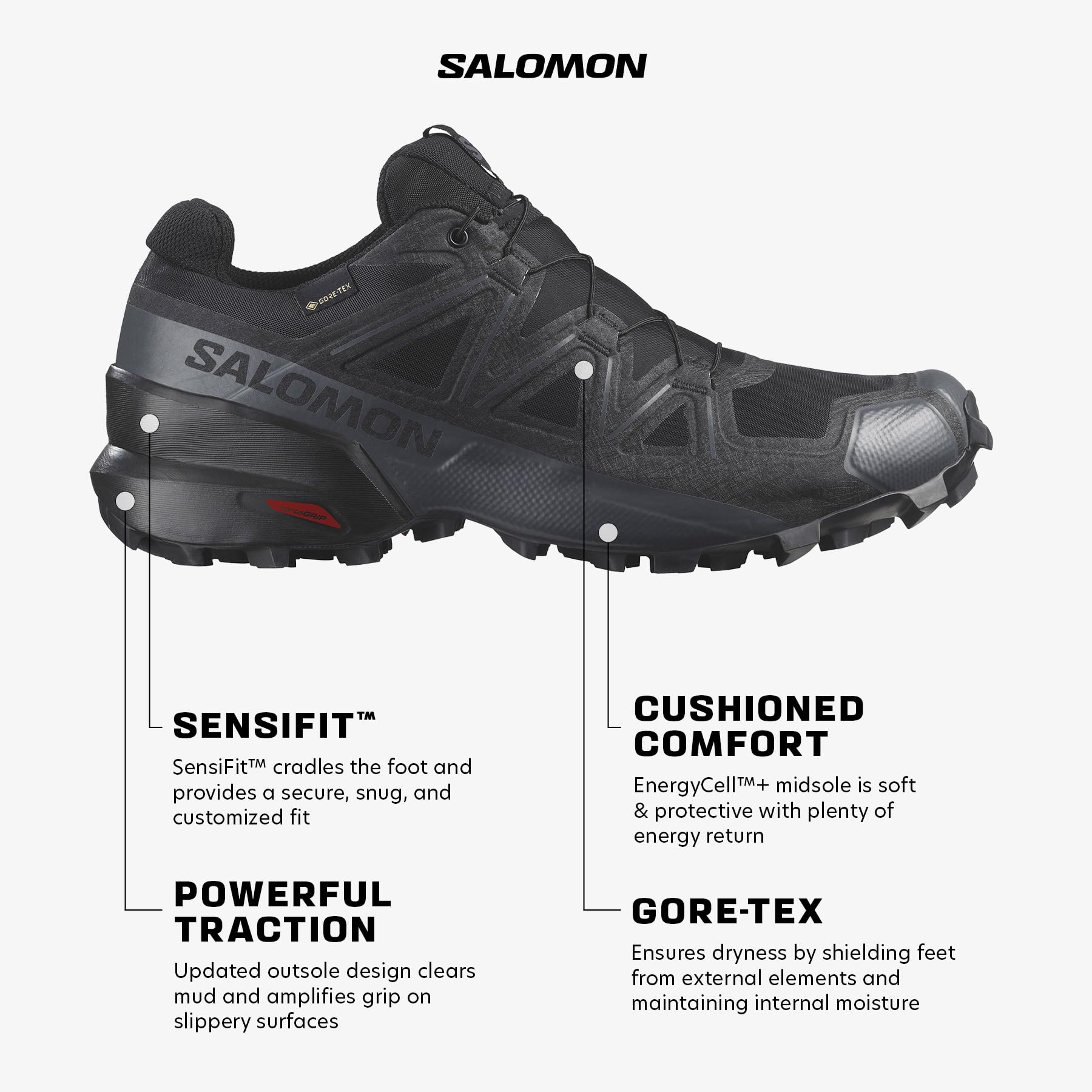 SALOMON Speedcross Gore-Tex, Scarpe da Trail Running Uomo