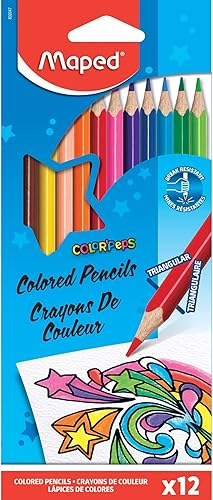 Maped ColorPeps Lápices triangulares de colores Variados paquete de de 12