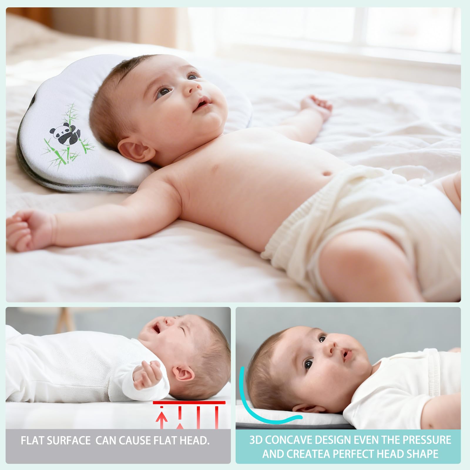 Bed Cushion,Skin-Friendly & Breathable, Soft & Cosy, Easy Clean & Machine Washerable Must Have Essential - 3