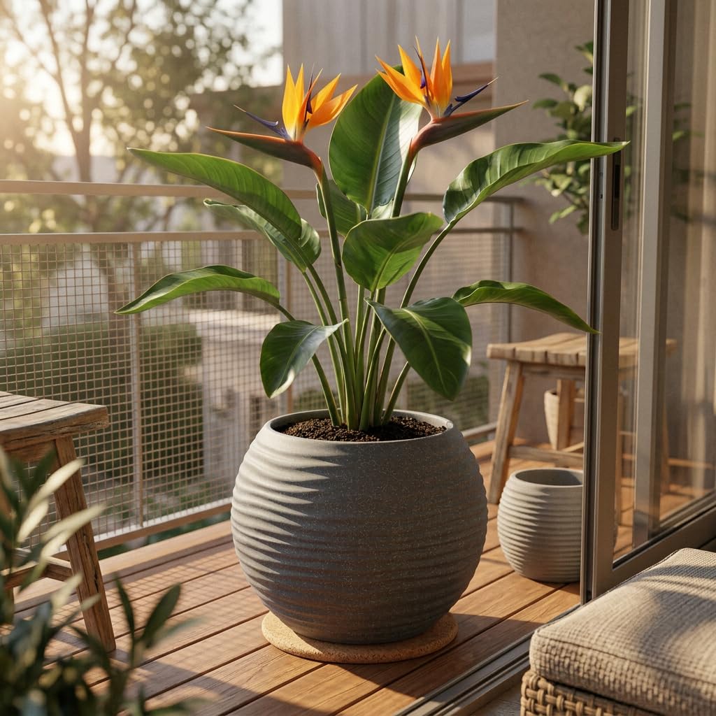 YUCCABE Fox Planter - Grey Wave Pot with Plate -13