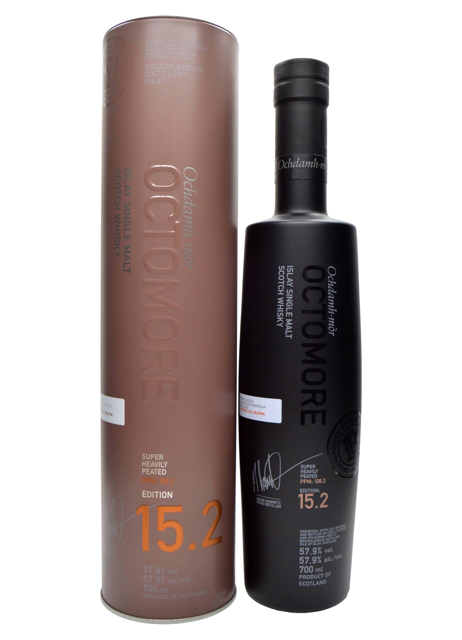 Octomore EDITION: 15.2 Super Heavily Peated Islay Single Malt 57,9% Vol. 0,7l in Tinbox