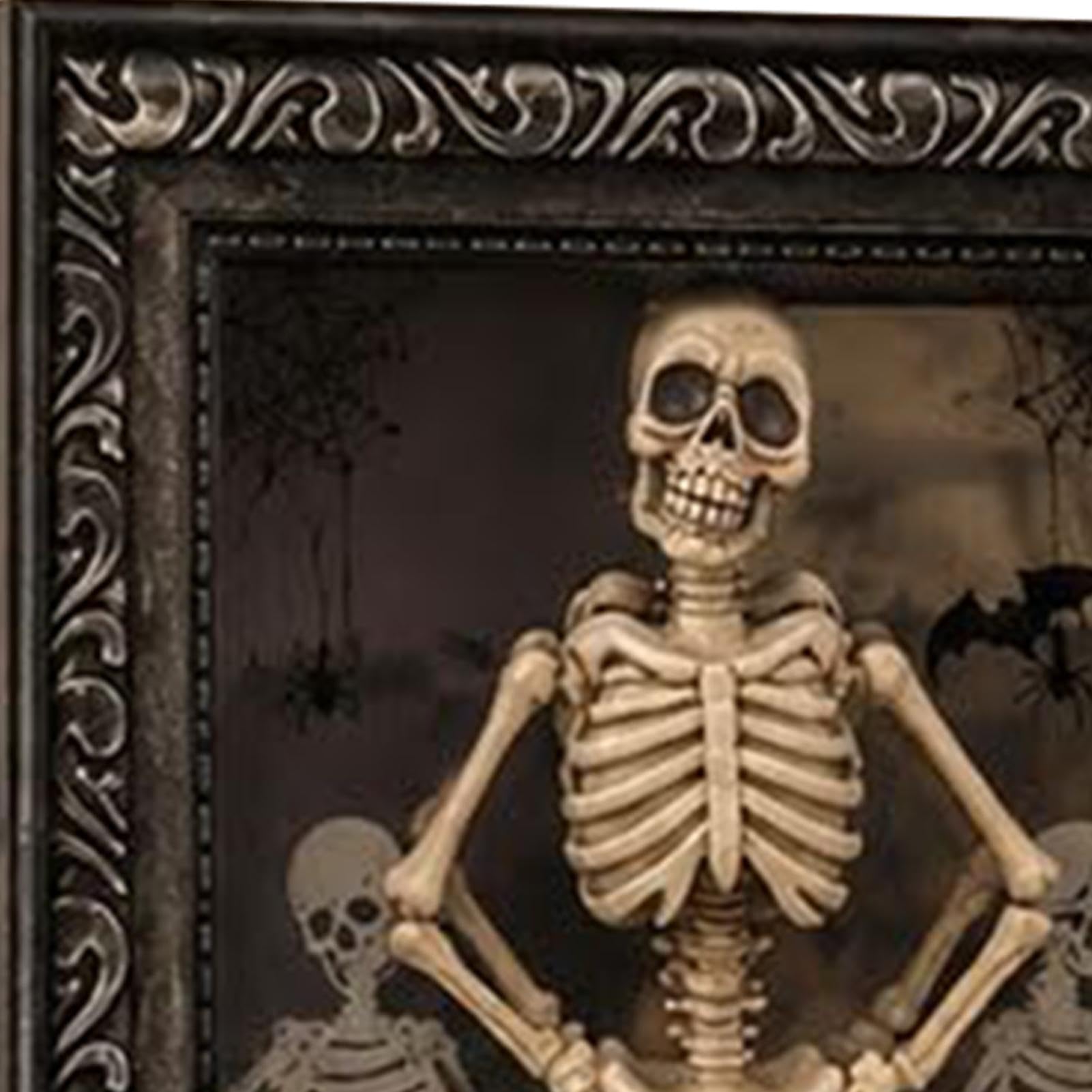 Cornice Scheletro Halloween Decorazioni da tavolo di Halloween con luce LED
