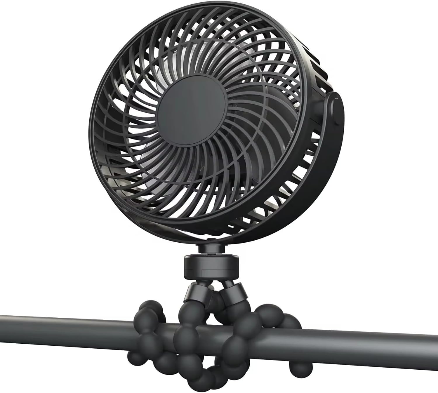 Mini Portable Stroller Fan, Detachable 3 Speed Rechargeable 360° Rotate Flexible Tripod Cooling Fan, Desk Fan for Office and Baby Room or Outdoor, USB or Battery Powered(Black), small Mini Portable Stroller Fan, Detachable 3 Speed Rechargeable 360° Rotate Flexible Tripod Cooling Fan, Desk Fan for Office and Baby Room or Outdoor, USB or Battery Powered(Black), small