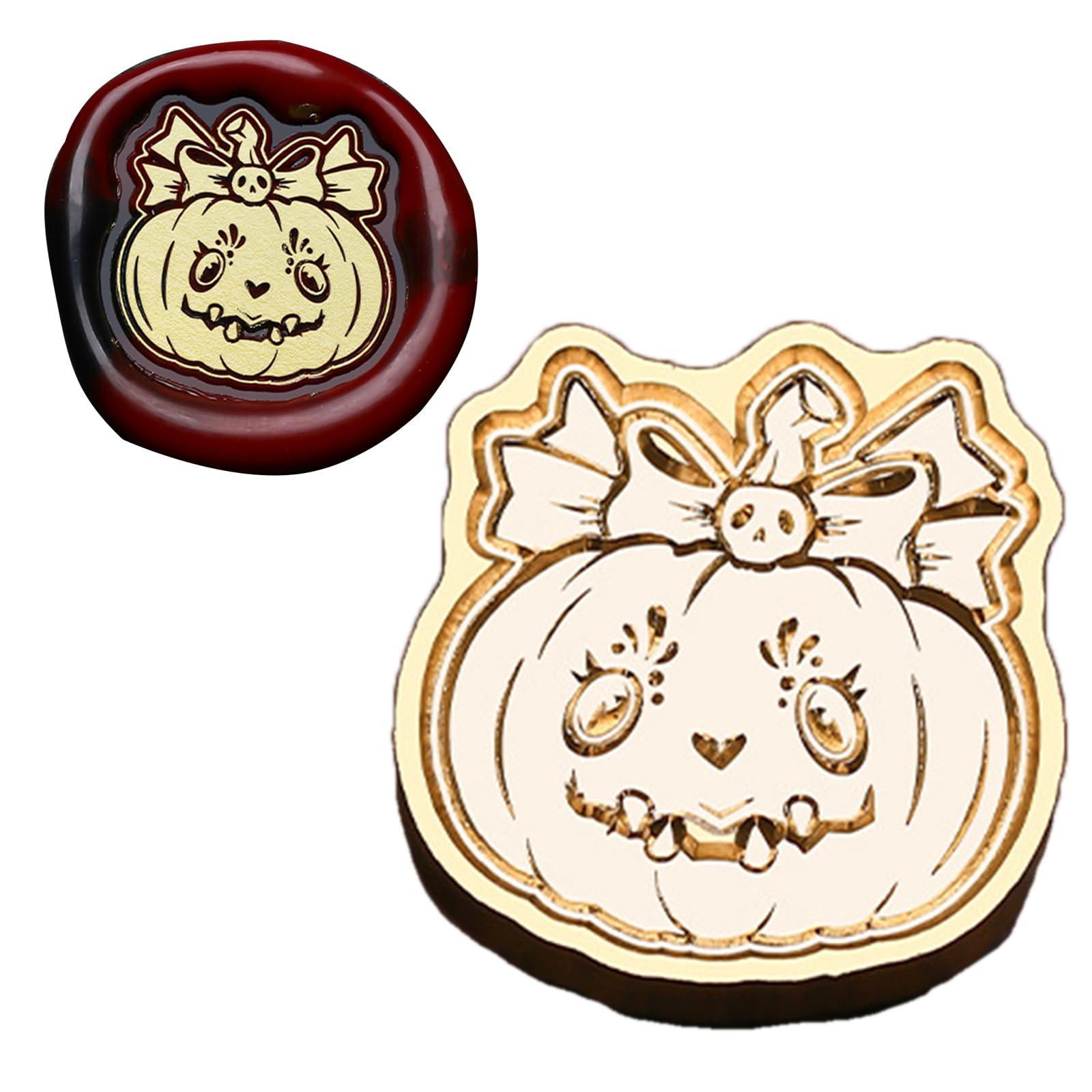 oringnat Halloween Series Waxed Seal Stamp Witch Sealing Waxed Stamp for Invitation Envelopes Cards Scrapbooking