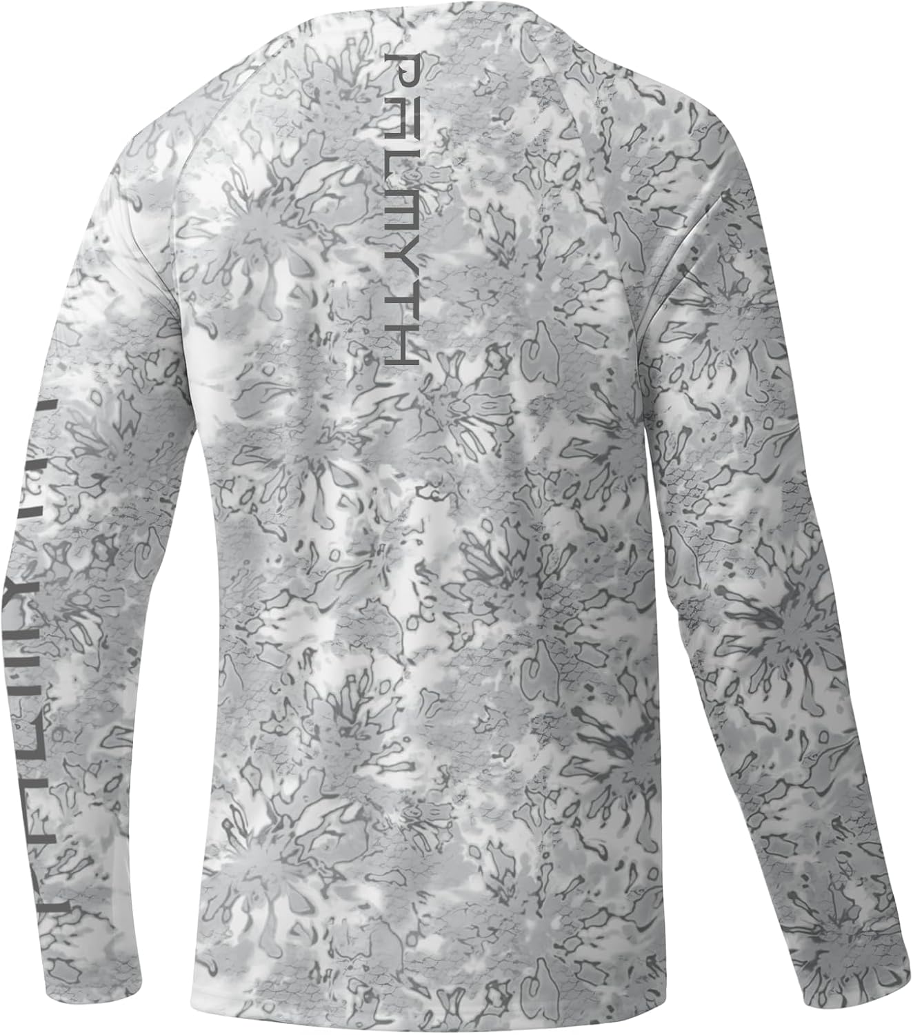 Palmyth Men’s UPF 50+ Fishing Shirt Long Sleeve Sun Protection Performance Tee Quick Dry Breathable Fishing Camo Shirts