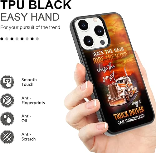 Miniatura 2 de Truck Driver Ride The Wind Chage The Sunset - Funda para iPhone 16 16E 15 14 13 12 11 Pro Max XR S25 S24 S23 S22 S21 S20 FE Ultra Plus Note 20 A16