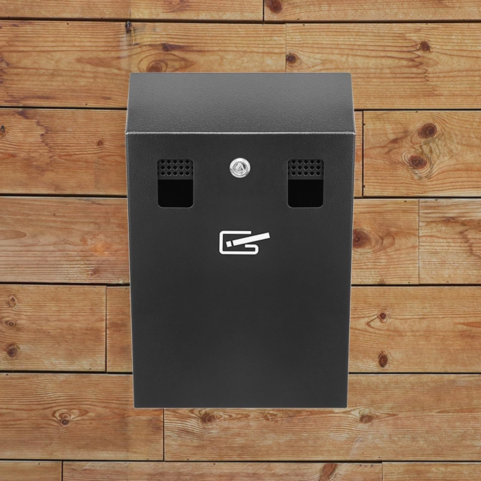 Wall Mounted Ashtrays - Cigarette Smoking Holder Ash Bin, Stainless Steel Metal Cigarette Butt Container