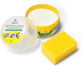 Topest All-Purpose Cleaning Paste [500 G] | with Degreaser Sponge | Suitable for Kitchen, Oven, Tiles, Bathroom, Stainless Steel, Stoves, Grease and Scale Cleaning
