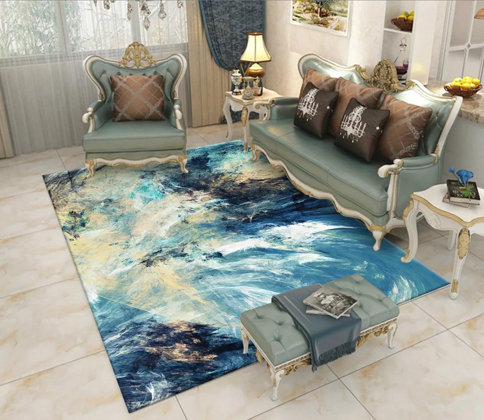Casa Accessori Soggiorno Camera Da Letto Stampa Pietra Da Rendering In Marmo Fantasia Stampata In 3D Tappeto Camerette Per Bambini Accessori Casa Tapetti Da Salotto Moderni Tappeto Camera Le -5A1L8N6W