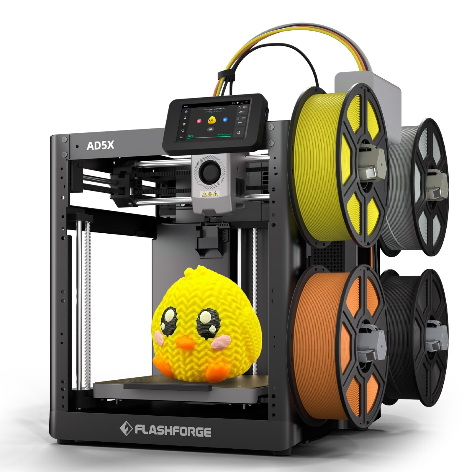 【FLASHFORGE AD5X】マルチカラー対応、高速、家庭向け3Dプリンター Amazon | Flashforge AD5X マルチカラー3Dプリンター:高速4色印刷