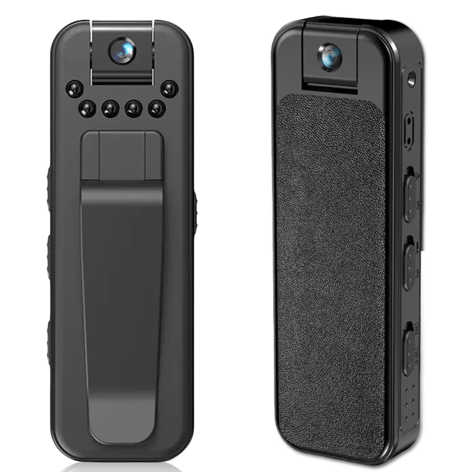 Mini cámara portátil WiFi 1080P, pequeña cámara corporal cámara de vigilancia con lente giratoria de 180°, mini cámara de seguridad para interior, vigilancia al aire libre, conferencia