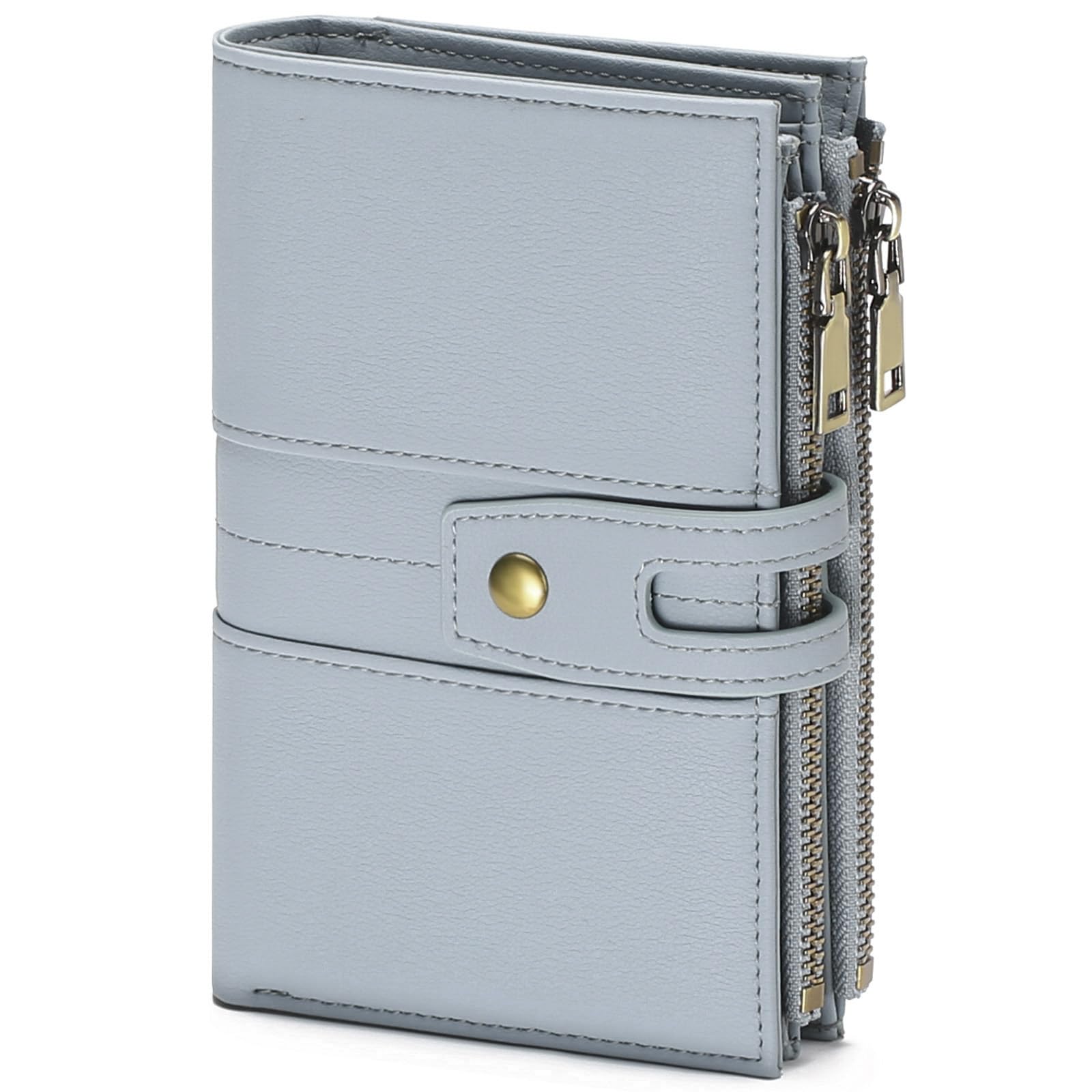 GAEKEAO Small Wallets for Women RFID Blocking Leather Trifold Clutch Wallet Credit Card Holder Wallet Card Case Purse with ID Window