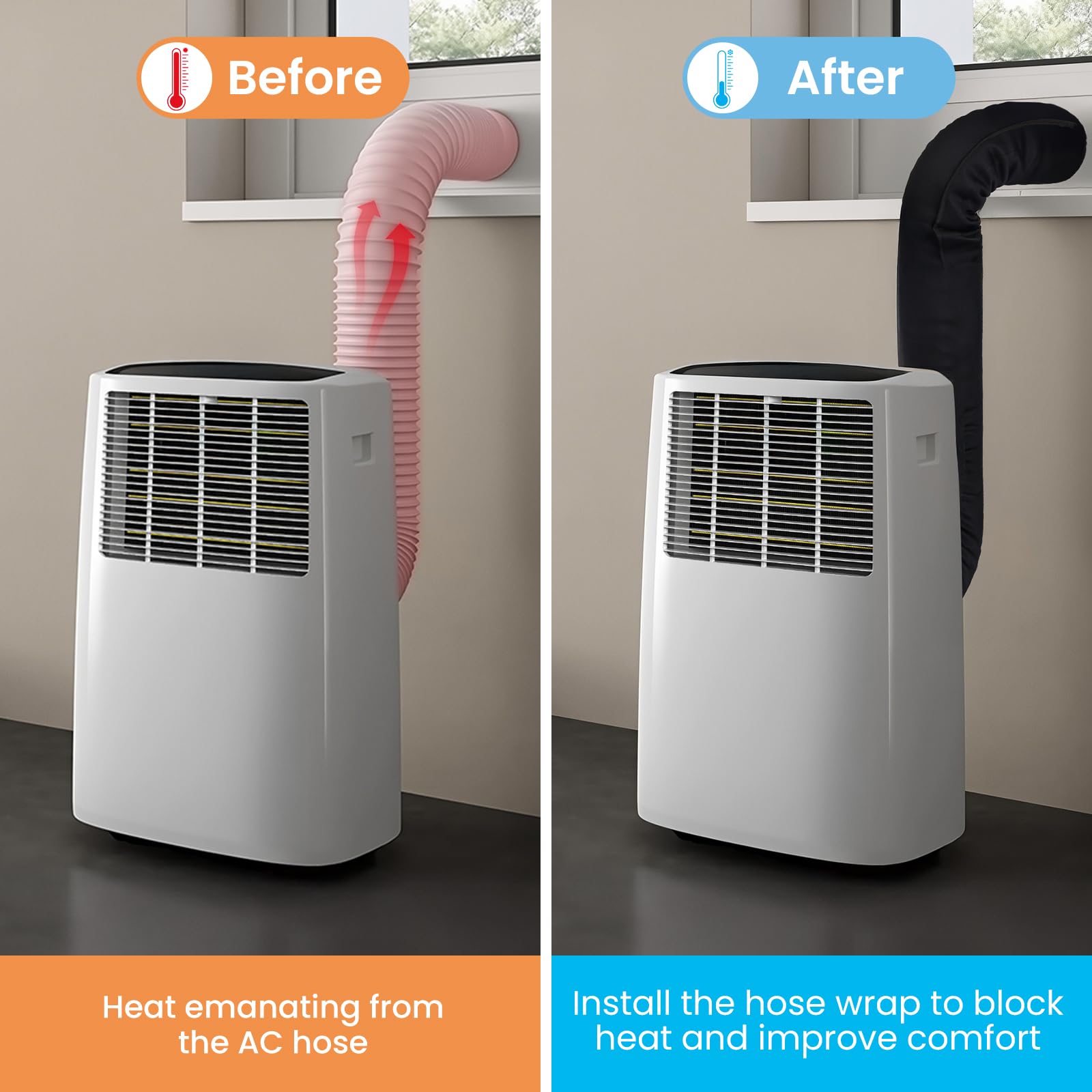 AC Hose Insulation Sleeve - Keep Cool & Save Energy -5