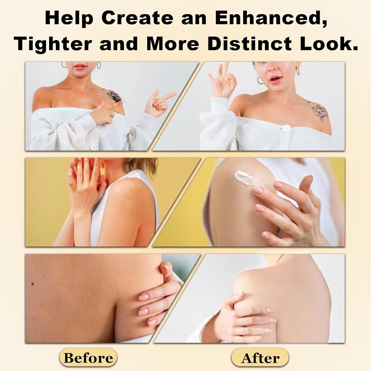 Champagne Body Firming Cream,Champagne Beauty Lift Cream,Body Cream Luxe Hydration and Anti-Aging Benefits for Smooth, Tightened Skin (Vanilla) - Image 4