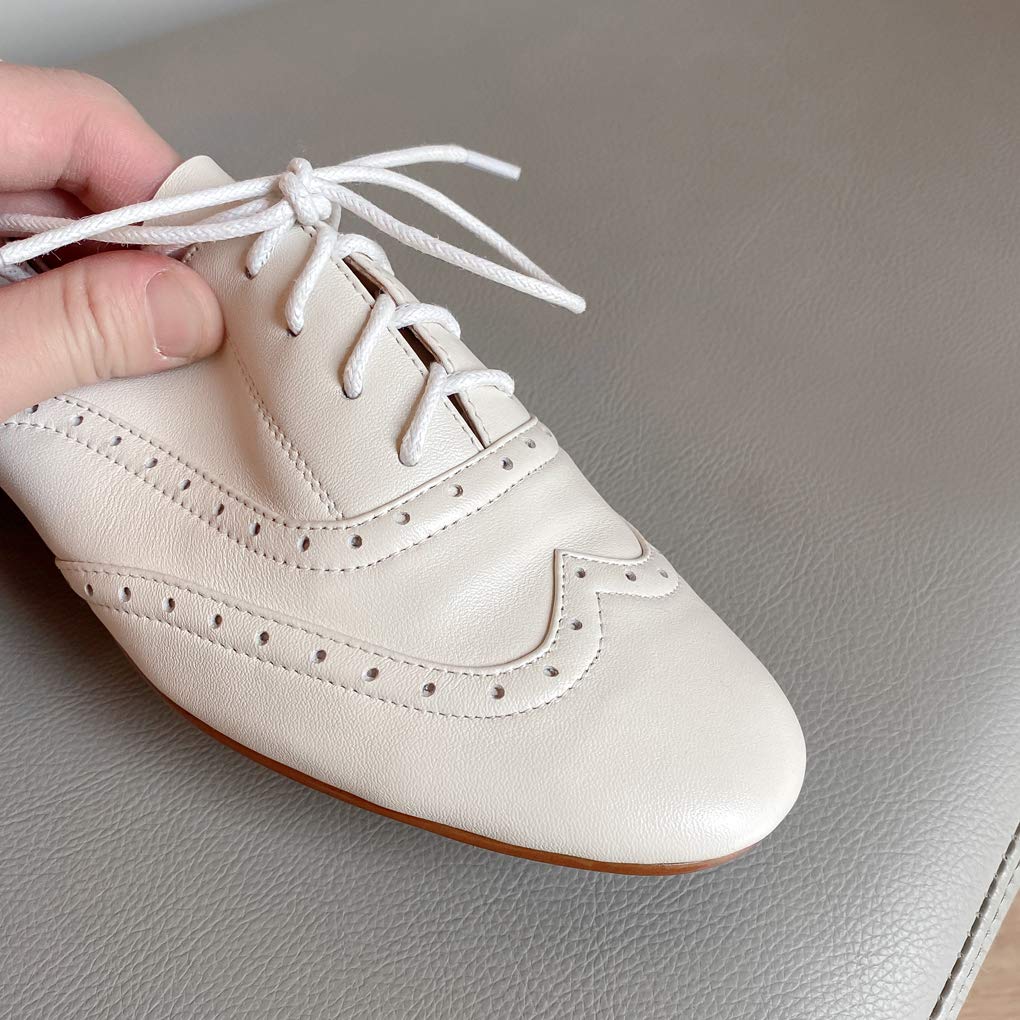 Derbies Femme Cuir Confort Chaussures Oxford a Talons Printemps Automne