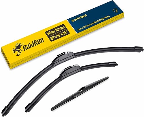3 limpiaparabrisas de repuesto, 2 delanteros de 26 y 16 pulgadas, y 1 trasero de 14 pulgadas, para Hyundai Tucson 16-20,07-12 Mazda CX-7, calidad