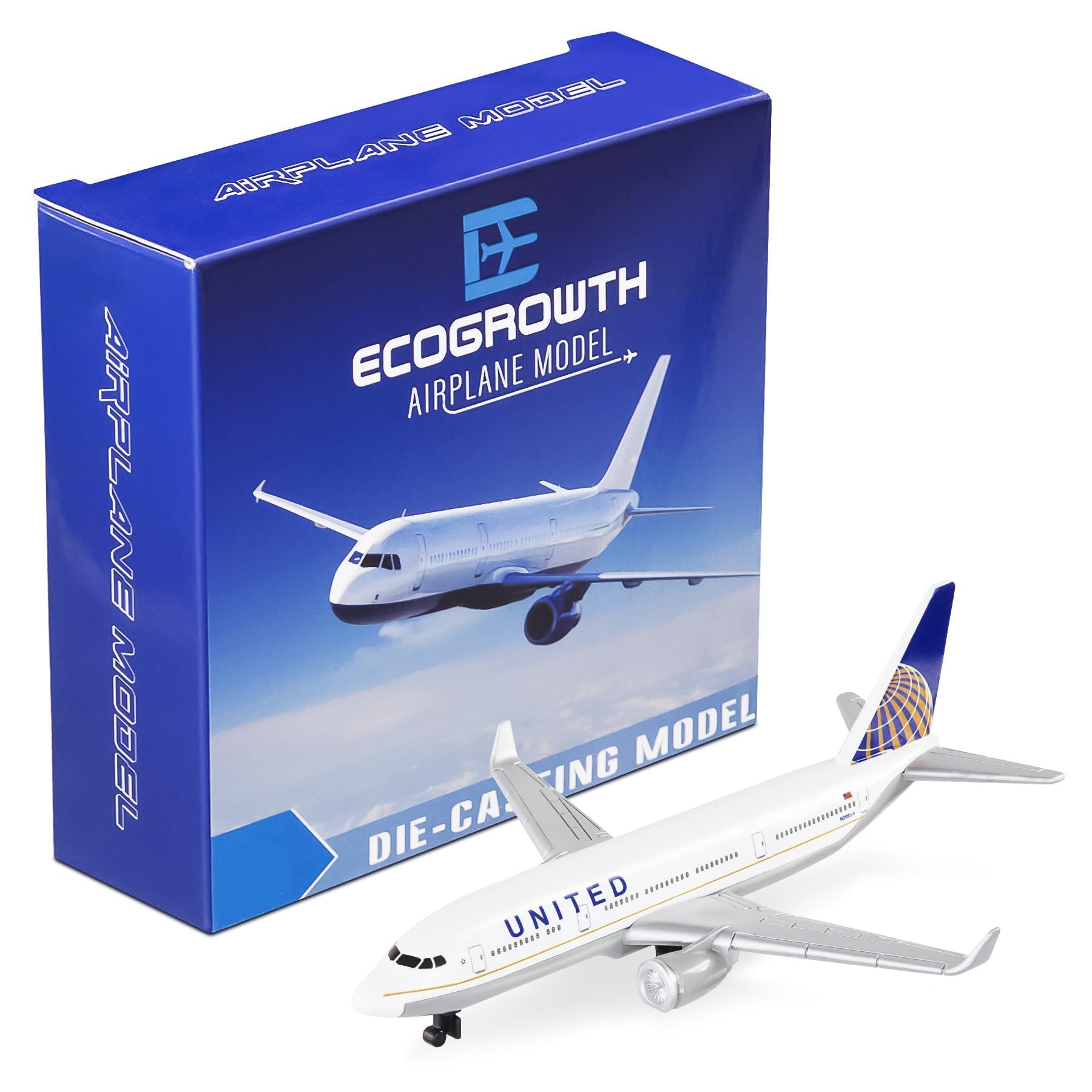 EcoGrowth United Model Airplane Plane Aircraft Diecast Models Aircraft for Collection & Gifts