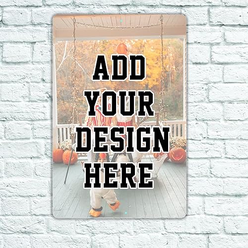 Miniatura 15 de Letreros de metal personalizados, letreros de estaño personalizados con logotipo de texto, imagen, impermeable, letreros de aluminio personalizados
