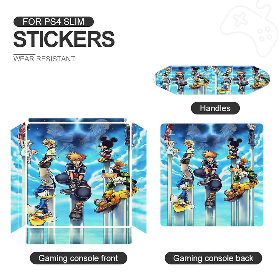 PS4用カバー キングダムハーツ Amazon.co.jp: PS4 スキンシール PS4本体とゲームコントローラー