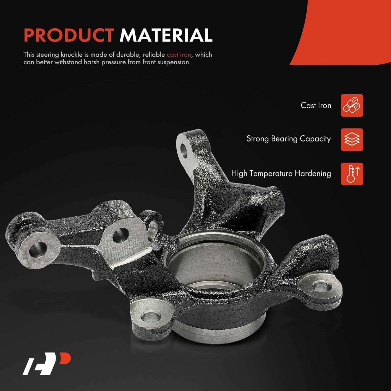 A-Premium Steering Knuckle Replacement for Hyundai Accent Kia Rio Rio5 2006-2011 Front Passenger Side