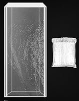 Vista 2 de QWORK Funda para bandeja para bollos con cremalleras, cubierta de plástico transparente para bandeja de hojas, 28 pulgadas de largo x 23 pulgadas